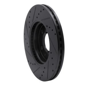 Buick LaCrosse Brake Rotor (1) - Front Right - R1 Concepts - Drilled & Slotted - Black - `11-`25 Buick LaCrosse Brake Rotor (1) - Front Right - R1 Concepts - Drilled & Slotted - Black - `11-`25